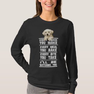 T-shirt Labrador Chien Chaque Snack Que Vous Faites