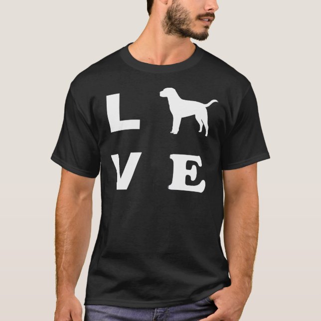 T-shirt Labrador Dog Love (Devant)