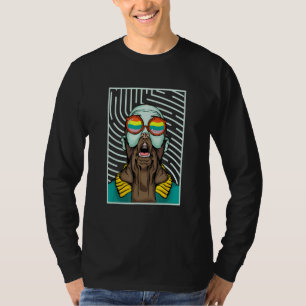 T-shirt Labrador I Hipster Retriever Chien Look Bizarre Pl
