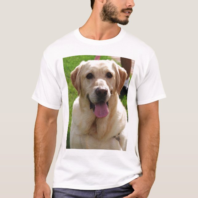 T-shirt Labrador jaune (Devant)