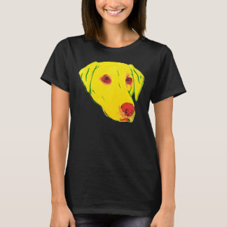 T-shirt Labrador jaune
