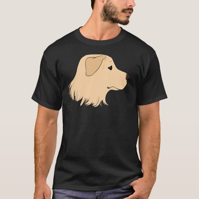 T-shirt Labrador jaune 332 (Devant)