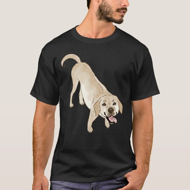 T-shirt Labrador jaune 58 (Devant)