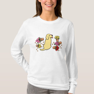 T-shirt Labrador jaune malfaisant