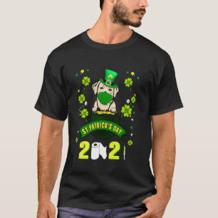 T-shirt Labrador Leprechaun Chien Visage Masque Jour de la