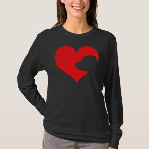 T-shirt Labrador Love For Lab Retriever Owners Heart Long