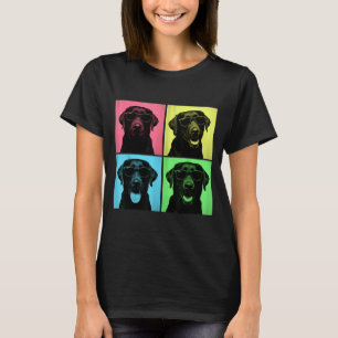 T-shirt Labrador Pop Art Drôle Photo de Chien Labradoir No