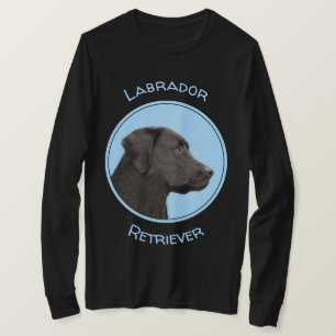 T-shirt Labrador Retriever Black Peinture Original Chien A