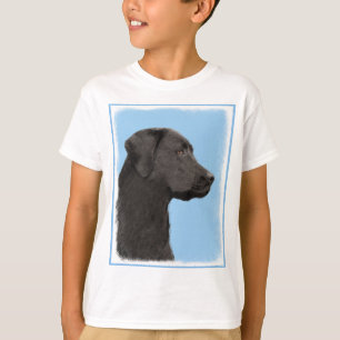 T-shirt Labrador Retriever Black Peinture Original Chien A