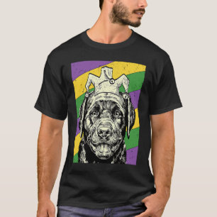 T-shirt Labrador Retriever Bouffon Mardi Gras Maman ou Chi
