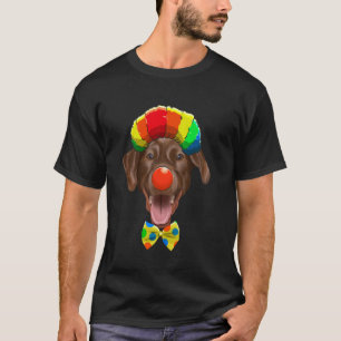 T-shirt Labrador Retriever Brun Clown Chien de Cirque