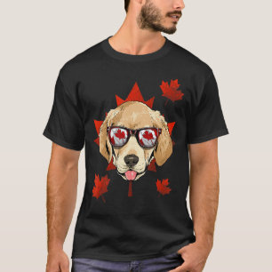 T-shirt Labrador Retriever Canadien Feuille d'Érable Canad