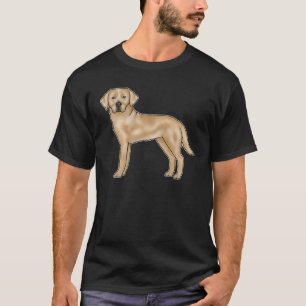 T-shirt Labrador Retriever Canine Cartoon Chien Lab Jaune