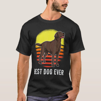 T-shirt Labrador Retriever Chien Coucher de soleil 34