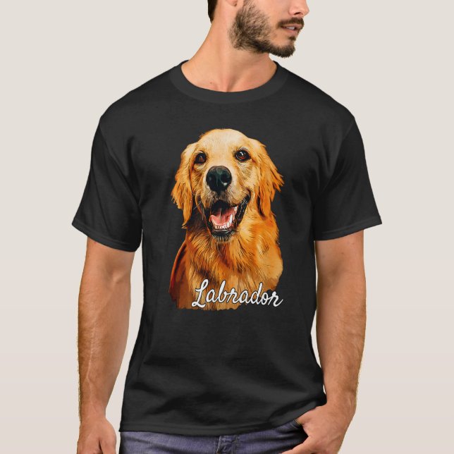 T-shirt Labrador Retriever Chien Cute Lab Retreiver Puppy  (Devant)