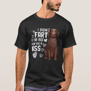 T-shirt Labrador Retriever Chien mignon Panier Blew Kiss