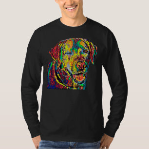 T-shirt Labrador Retriever Chien race Head Animal de compa