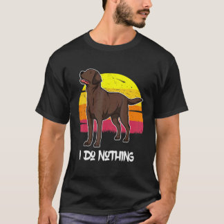 T-shirt Labrador Retriever Chien Sunset 37