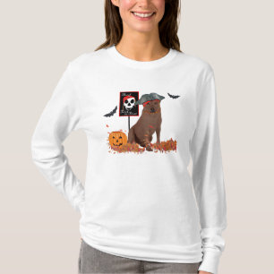 T-shirt Labrador Retriever Chocolat Halloween