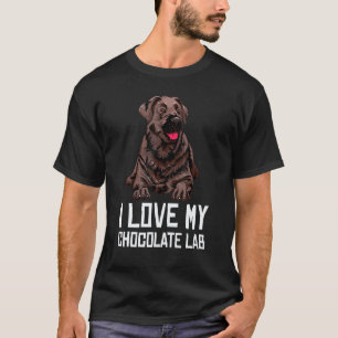 T-shirt Labrador Retriever Chocolat Hommes Femmes Lab