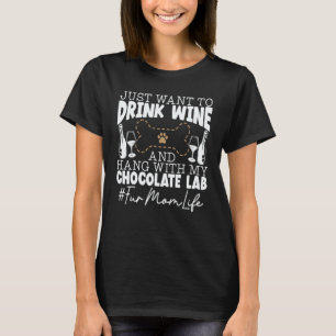 T-shirt Labrador Retriever Chocolat Maman de Lab