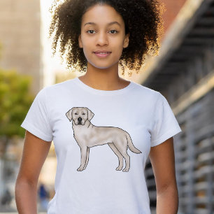 T-shirt Labrador Retriever Cream Anglais Chien de Dessin A