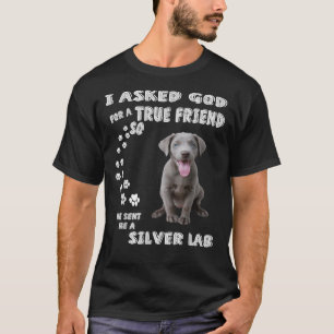 T-shirt Labrador Retriever Dog Quota Maman Papa Print Cute