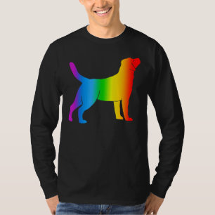 T-shirt Labrador Retriever Dog Rainbow Color