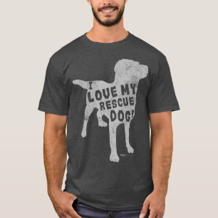 T-shirt Labrador Retriever Don I Love My Secourt Chien