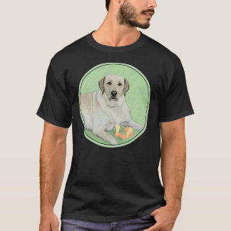 T-shirt Labrador Retriever Jaune Avec Des Boules De Tennis