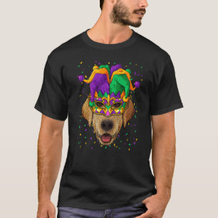 T-shirt Labrador Retriever Mardi Gras Visage Carnaval Bouf