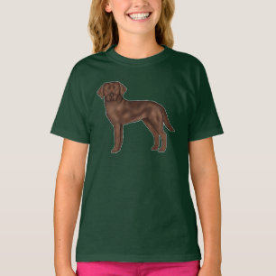 T-shirt Labrador Retriever marron Adorable Labradors dessi
