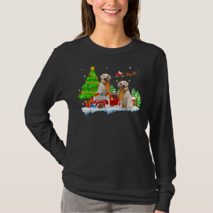 T-shirt Labrador Retriever On Truck Christmas Labrador Ret
