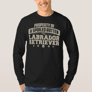 T-shirt Labrador Retriever Propriété D'Une Rotten Glacée L