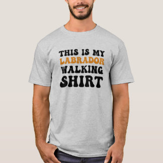 T-shirt Labrador Walking