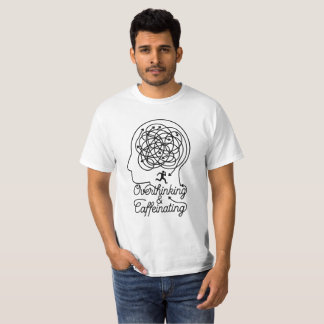 T-shirt Labyrinthe de tête surpensante et caféinée