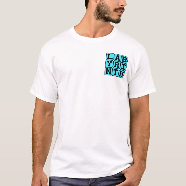 T-shirt Labyrinthe, Labyrinthe complexe (Devant)