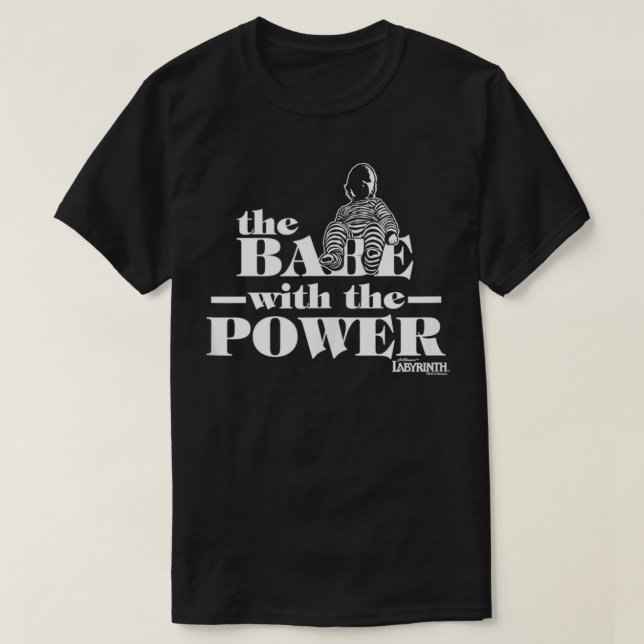 T-shirt Labyrinthe Le Bébé avec le pouvoir (Design devant)
