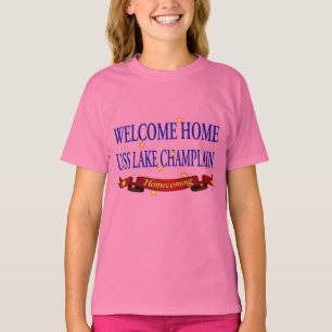 T-shirt Lac à la maison bienvenu Champlain