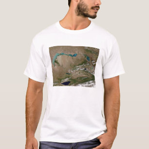 T-shirt Lac Balkhash dans Kazakhstan oriental