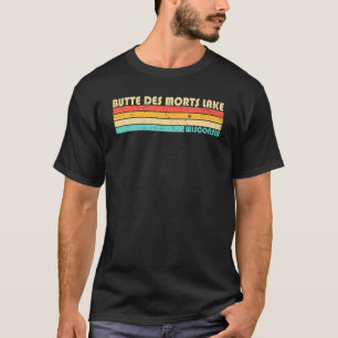 T-shirt Lac Butte Des Morts Wisconsin Pêche Camping Été