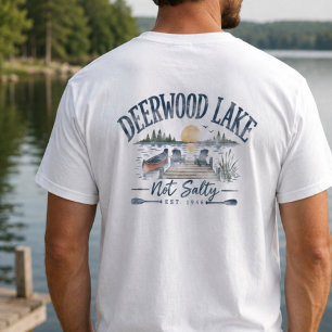 T-shirt Lac Deerwood “Pas Salé” Vie au bord du lac Vintage