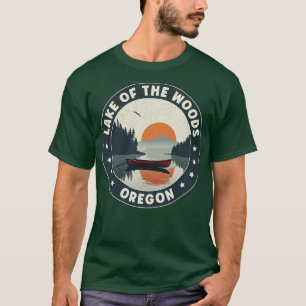 T-shirt Lac des Bois Coucher de soleil de l'Oregon