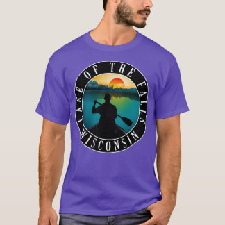 T-shirt Lac des Chutes Wisconsin Canoë