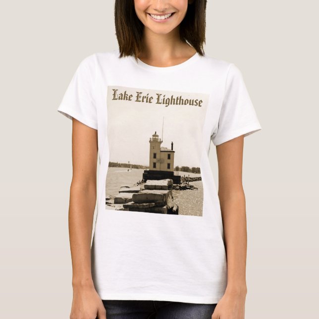 T-shirt Lac Erie Lighthouse (Devant)