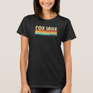 T-shirt Lac Fox Wisconsin Pêche Camping Été