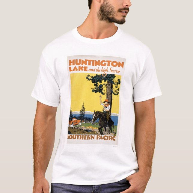 T-shirt Lac huntington et les sierras (Devant)