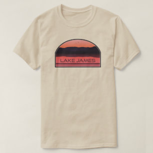 T-shirt Lac James Caroline du Nord Red Sunrise
