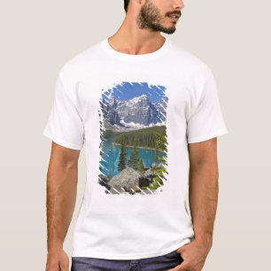 T-shirt Lac Moraine, Rocheuses canadiennes, Alberta, Canad