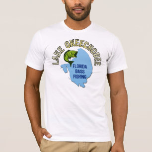 T-shirt Lac Okeechobee, pêche au bar de la Floride